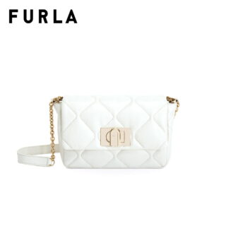Furla 1927 Mini Cross Body 20 Quilted MarshMallow Bag