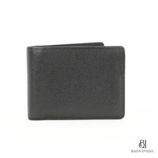 Louis Vuitton Wallet Multiple Black Short Canvas