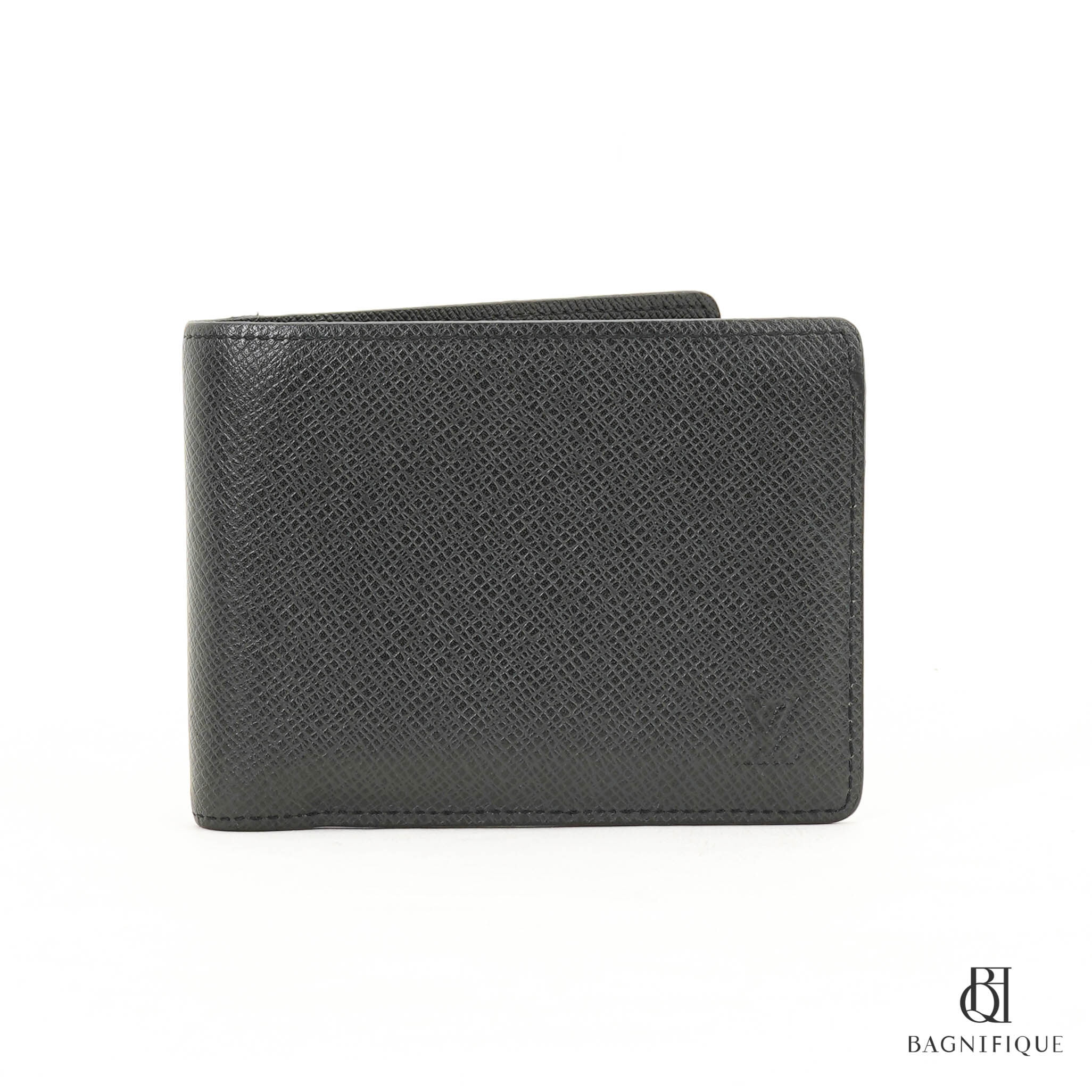 Louis Vuitton Wallet Multiple Black Short Canvas