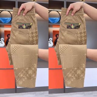 Men's Brocade Trousers Pants Sports