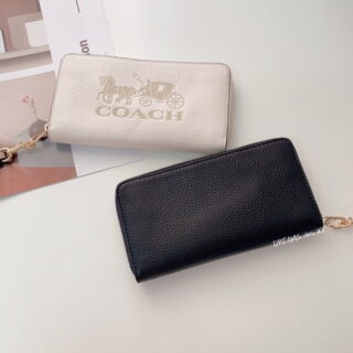 United States Daigou Coach Carriage Printed Portable Long Clip