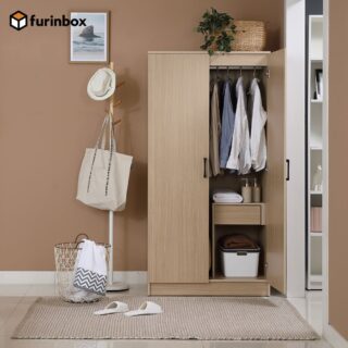 ตู้เสื้อผ้า 2 บานประตู