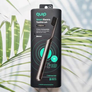 Smart Electric Toothbrush All Black Metal quip®