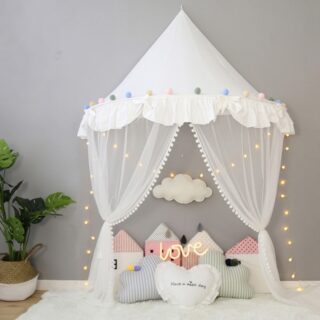 มุ้งคลุมเตียงสำหรับเด็กทารกหญิง