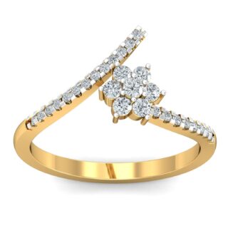 แหวนทอง 14KT ประดับเพชร 031 กะรัต