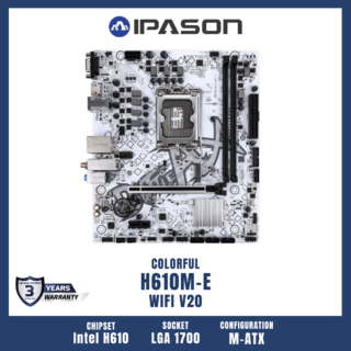 Colorful mainboard battle ax h610m e wifi white
