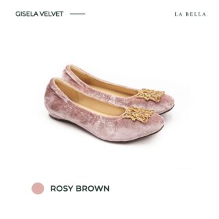 La bella gisela velvet rosy brown