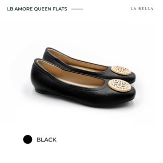 La bella lb amore queen flats black