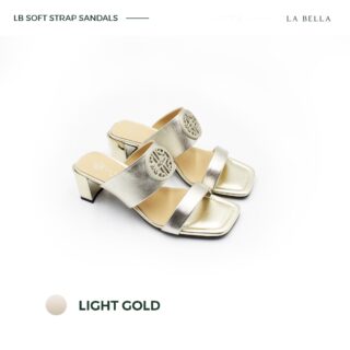 La bella lb soft strap sandals light gold