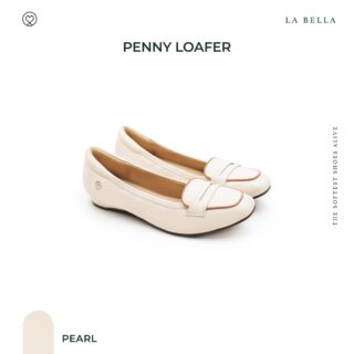 La bella penny loafer pearl