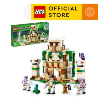 Lego minecraft 21250 the iron golem fortress building toy set