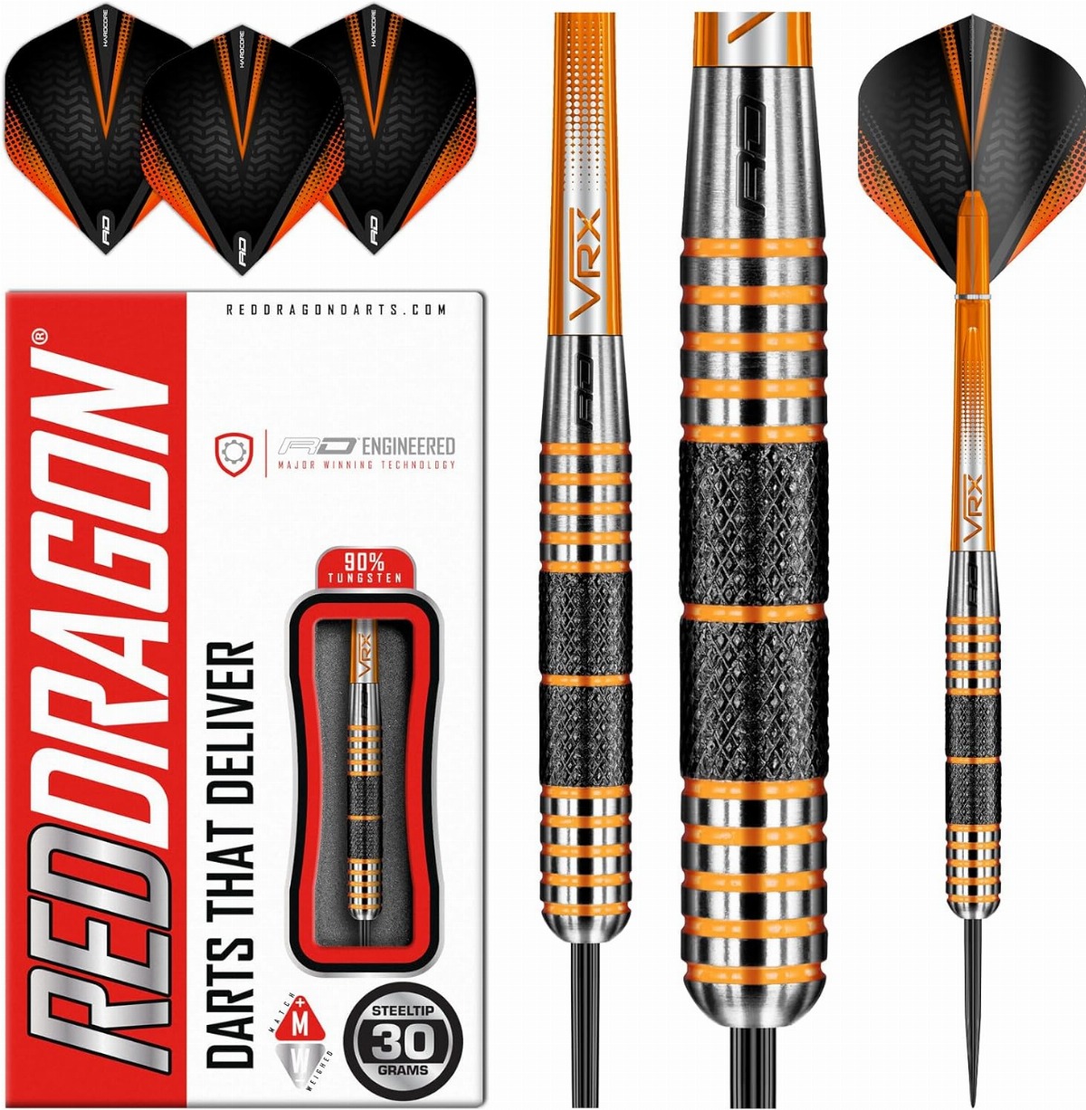 Red dragon amberjack series darts set