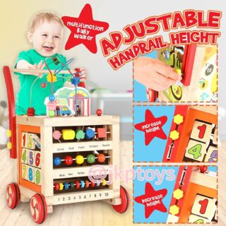 ถผลักเดินเเละกล่องกิจกรรมไม้5ด้าน