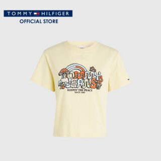 เสื้อยืดแขนสั้นผู้หญิง dw0dw15473 zho สีเหลือง