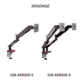 Monitor arm armour